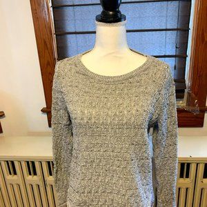 Loft Light Gray Petite Sweater